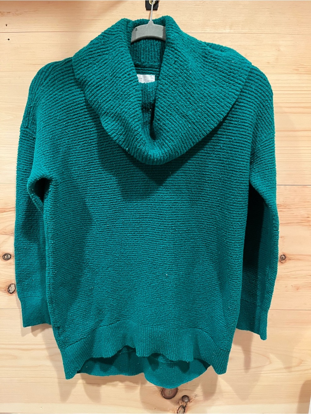 LOFT Teal Green Cowl Neck Sweater